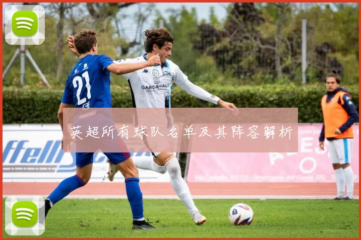 英超所有球队名单及其阵容解析