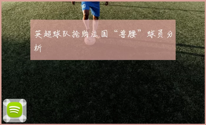 英超球队抢购法国“兽腰”球员分析